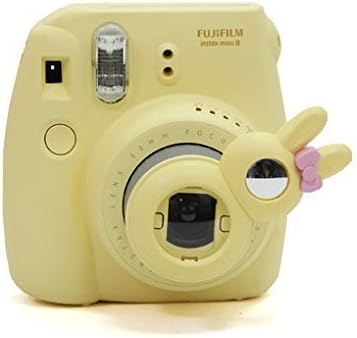 CAIUL Compatible Bunny Mini 8 Close-Up Selfie Lens with Self-Portrait Mirror for Fujifilm Instax Mini 9 8 8+ 7s, Polaroid 300 Camera (Yellow)