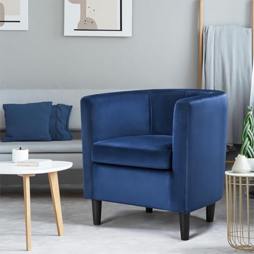 Sillón Plegable Terciopelo Azul miniatura 2