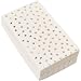 Gold Dinner Napkins - 50-Pack Gold Foil Stars Disposable Paper Napkins, Wedding, Bridal Shower, Birthday Party Supplies, Scattered Stars Print, 1/6 Fold 3-Ply, White, Folded 4 x 8 Inches