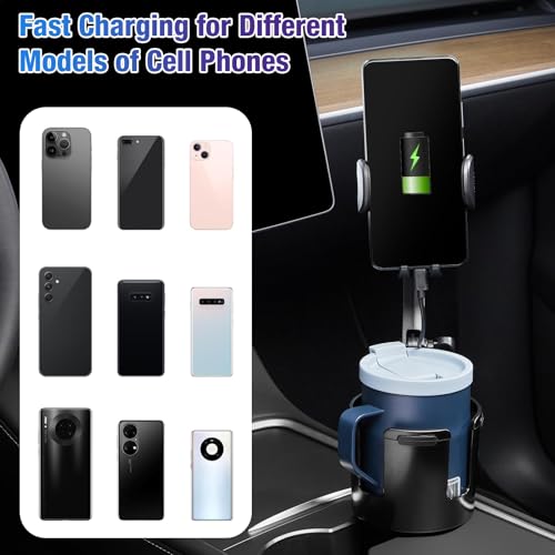 This Hill CE05014BK-1 3-In-1 Car Wireless Charger Cup Holder thumb #6
