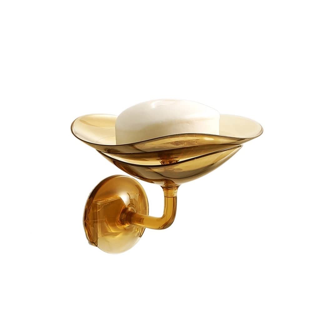 Soap Dish Drainage Soap Dish Wall-mounted Drain-free Punch-free Soap Box Household Washbasin Bathroom Transparent Soap Storage Box Soap Box