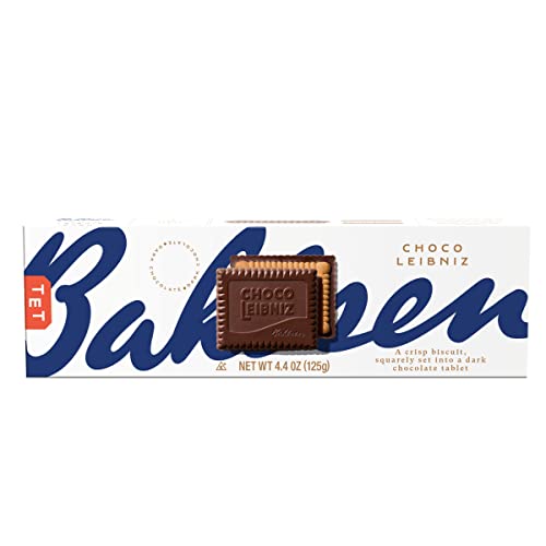 Bahlsen Choco Leibniz Dark Cookies (12 Boxes) - Leibniz Butter Biscuits Topped With A Thick Layer Of European Chocolate - 4.4 Oz Boxes #TOP1