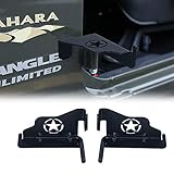 cartaoo Stainless Steel Black Metal Front Foot Pegs Rest Kick Panel for 2007-2017 Jeep Wrangler JK &...