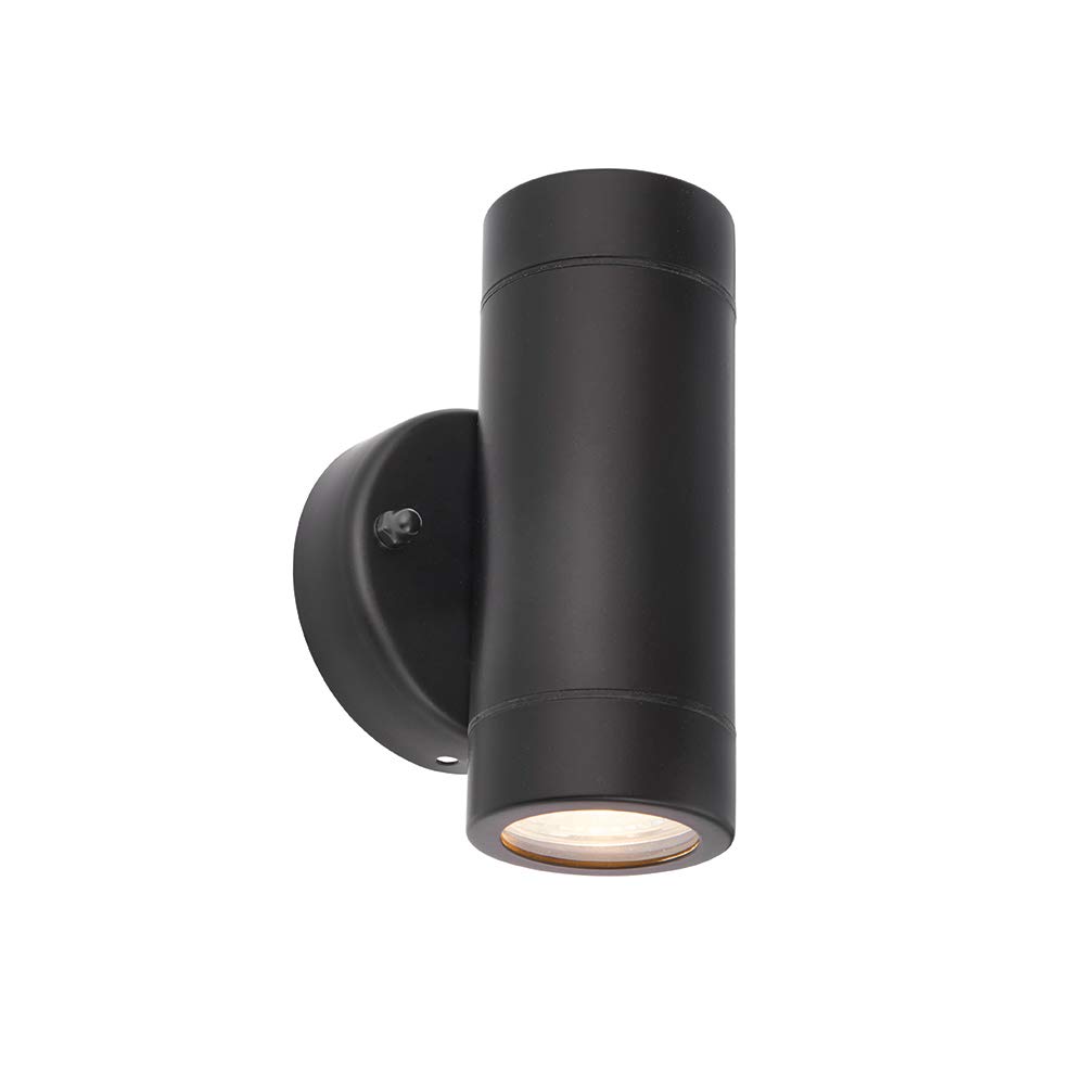 B&Q -  75432 Palin Outdoor Up-Down Wall Light Ip44 (Matt Black)