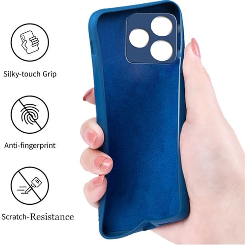 Image of A rtistque Back Cover Case for Realme Narzo N53 with Camera Protection | Shockproof TPU | Stylish Protective Design | Slim Fit | Ultra Matte | Realme Narzo N53 Back Cover - Blue