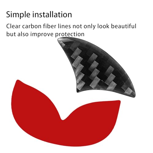 Image of Compatible with Car Rear Tailgate Emblem Logo Trim Accessories Carbon Fiber Emblem Badge Decal Cover Sticker for Mazda CX-5,Black