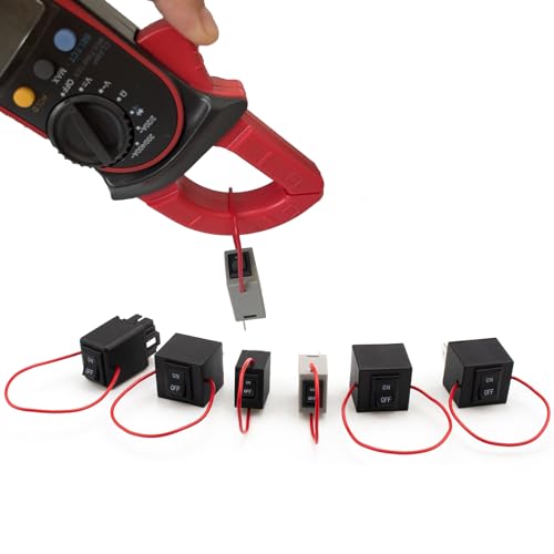 LEQUDUO 9038A Relay Tester Diagnostic Scan Tool Fuel Pump Relay Bypass Master Kit with Amp Loop, Pack of 6