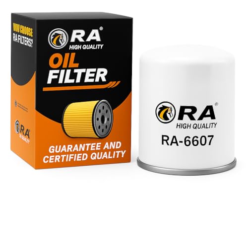 RA-6607 Engine Oil Filter Compatible with Nissan Altima Rogue Sentra Versa Maxima Infiniti Q50 Q60 QX50 QX60 Mazda 3 CX-5 MX-5 Miata Subaru Forester Impreza Outback