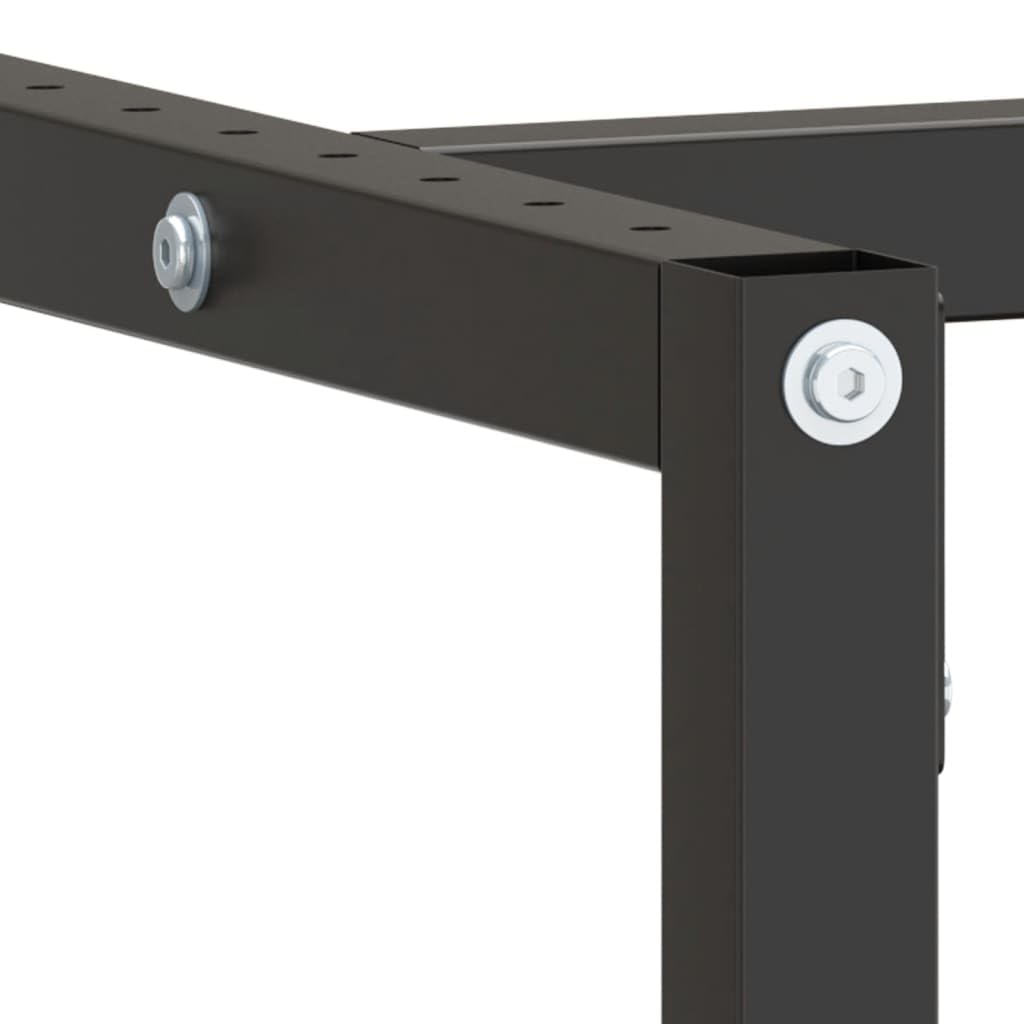 Generic Metalowa Rama Stołu Warsztatowego Czarno-czerwony stół Warsztatowy do Warsztatu Garażowego (80 X 57 X 79 cm) (180 x 57 x 79 cm)
