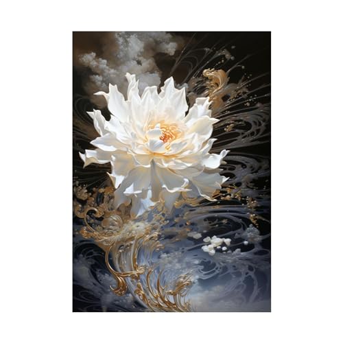 Art floral industriel grand format toile FJASKER salon