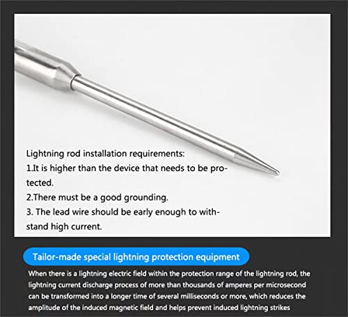 LANGZDHE Parafulmini da Tetto, parafulmini isolati...