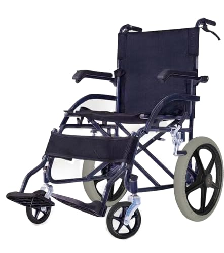 Image of Wheelchair Tyre Covers for 14'' Rear Wheel to Protect Floors Carpets, Non-Slip Wear-Resistant Protective Cover (14inch), blue