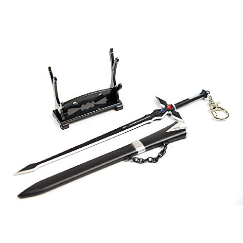 Sword Art Online briefopener in de vorm van het zwaard Dark Repulser van Kirito met schede en standaard, hoogwaardig… - Afbeelding 5