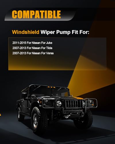 Image of ROADFAR Fit for 2003-2009 Hummer H2 Windshield Washer Pump Motor Replacement 88944337