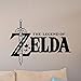 zzlfn3lv The Legend of Zelda Wandtattoo Master Schwert Poster Videospiel Aufkleber Gamer Room Sign Kinderzimmer Dekor Vinyl Aufkleber Spielzimmer 55 * 42 cm