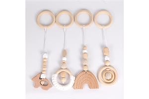 Baby Wooden Activity Gym - Stunning Toy for Sensory Development