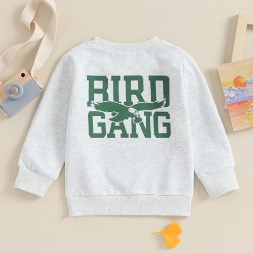 Karuedoo Toddler Baby Girl Boy Game Day Football Outfit Sundays Are for the Birds Crewneck Sweatshirt Long Sleeve Shirts Top4