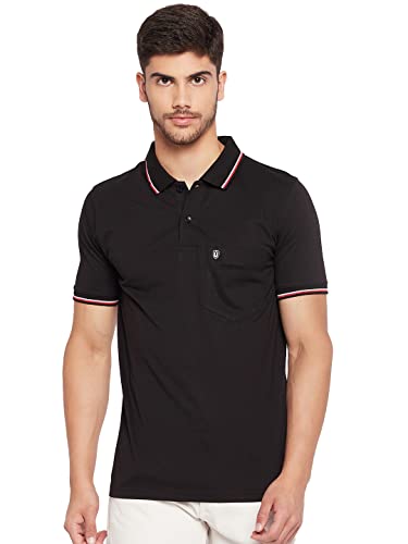 Image of UNIBERRY Men's Cotton Half Sleeves Solid Polo Neck T-shirt-MT4-BG 4XL