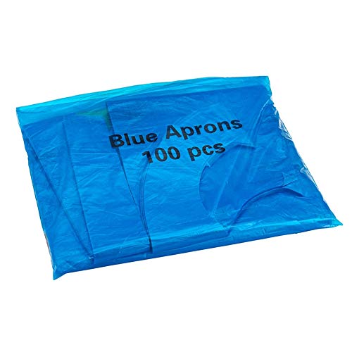 NPW Blue Disposable Aprons,Pack of 100