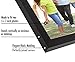 Americanflat 5x7 Hinged Picture Frame in Black with Two Displays - Composite Wood with Polished Glass for Tabletop