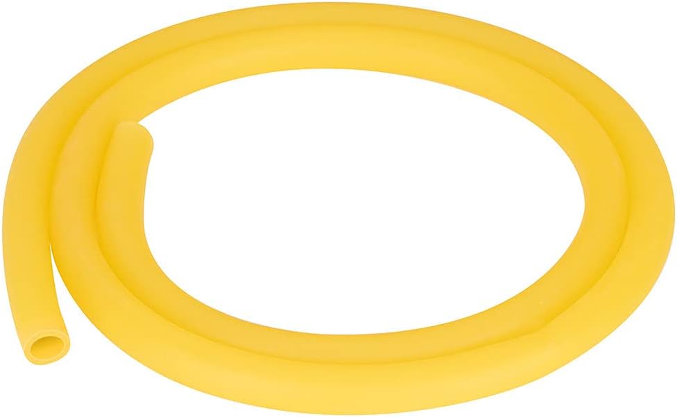 Labasics Rubber Tubing, Pure Latex Amber Tubing Natural Rubber Tube 7/16 inch (12 mm) OD 5/16 inch (8 mm) ID Highly Elastic and Strong, 3 Feet