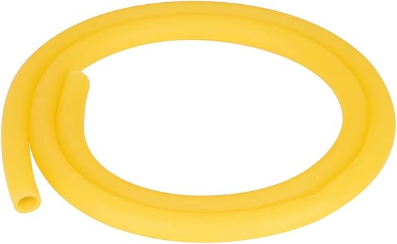 Labasics Rubber Tubing, Pure Latex Amber Tubing Natural Rubber Tube 7/16 inch 12 mm OD 5/16 inch 8 mm ID Highly Elastic and Strong, 3 Feet