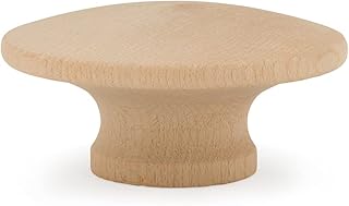 Woodpeckers End Grain Large Wooden Knobs 2 inch for Bifold Closet Doors,...