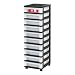 IRIS USA, Inc. MC-3100-TOP 10-Drawer Cart with Organizer Top, Pearl