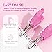 Meibatu 2 PCS Single Hole Punch, 1/4 Inch and 1/8 Inch Hole Puncher with Pink Soft Grip Handle, Handheld Small Circle Paper Punch for Crafts, Scrapbooks, Tags, Tickets in Home Office Classroom