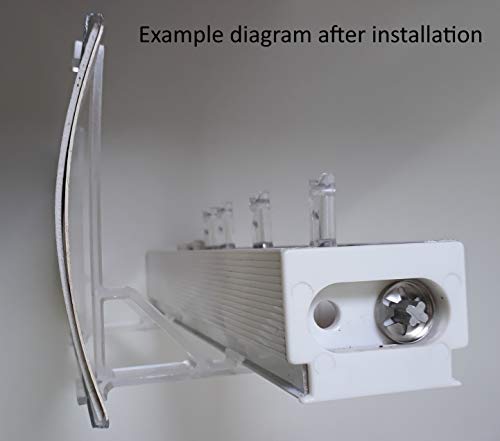 Vertical Blind Clear Valance Clip Bracket - Pkg Of 2 #TOP4