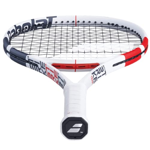 Babolat Pure Strike Team Tennis Racquet (3rd Gen) - Strung with 16g White Babolat Syn Gut at Mid-Range Tension