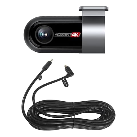 Miofive in-Car Rear Camera for Miofive S1/S1 Pro/S1 Ultra Series Dash Cam, 4K/2160P Backup Camera with Cable and 360° Rotation Cover
