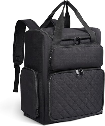 Yokilly Vernis à Ongles Sac de Rangement: Grande Vernis a Ongle Sac Rangement pour 84 Bouteilles et Une Lampe à Ongles - 2 Sacs de Organiseur Détachables (Noir)