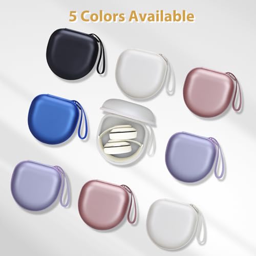 Image of Headphone Case Compatible with JBL /Beats /BERIBES /Jlab /Picun /TOZO /KVIDIO /Soundcore Anker /Skullcandy Noise Cancelling Over-Ear Headphones, Pearl Cream