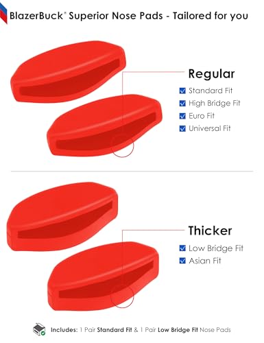 Image of BLAZERBUCK Replacement Nose Pieces for Oakley Frogskins Range /Frogskins Range XL /Top Knot /Side Swept /HSTN /Spindrift /Wildrye