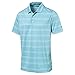 pumagolf 2017 Men's Pounce Stripe Polo, Angry Turquoise, Large