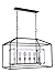 Craftmade - Aaron 6 Light Flat Black/Satin Brass Finish Island Hanging Chandelier