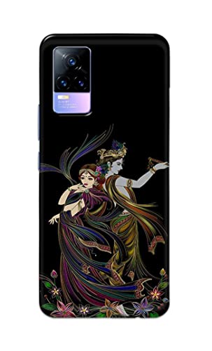 Image of Lord Radha and Krishna Hard Back Case Cover for Vivo Y73 / Vivo V21e 4G Back Cover -(J5) VNS2223