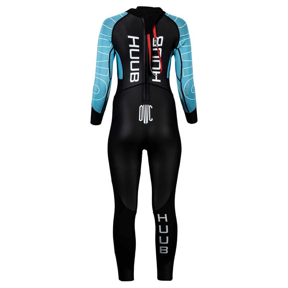 Huub Traje de Neopreno para Mujer, Negro, Azul Cielo, Manga Larga, Protección UV