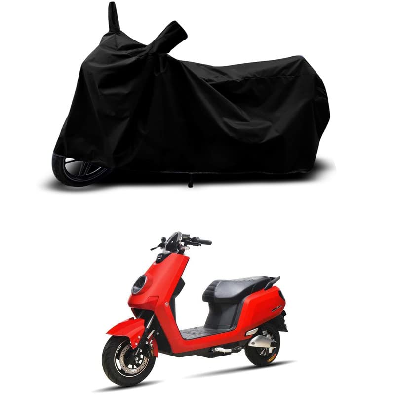 Image of 100% Scratchproof /UV-Rays /Heat Protection /Birds Dropping /Water Resistant /Dust Proof /Waterproof /Full Bike Scooty Two Wheeler Body Cover Compatible for Benling Icon LI All Varients[Black]