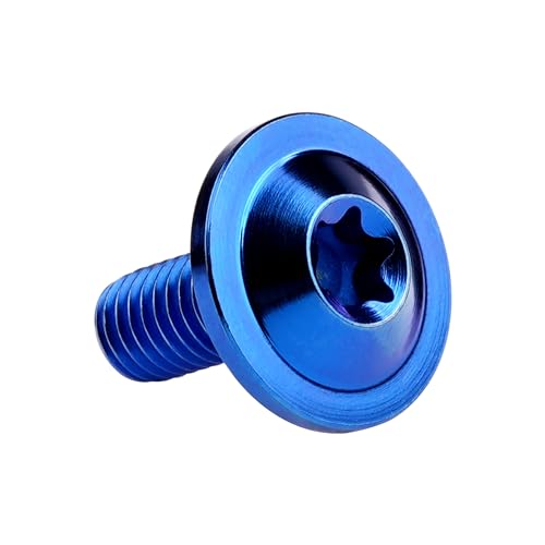 Image of Titanium Bolt Torx Head M6x10 15 20mm Screw for Bicycle Motorcycle Car Modification Pack of 6 (Anode Blue, M6x15mm)