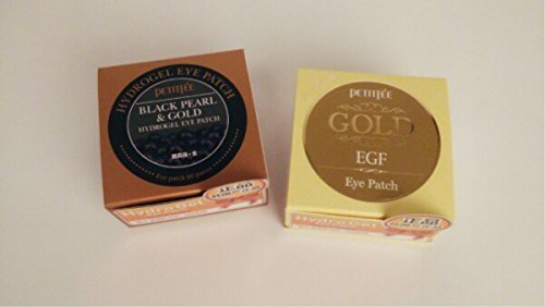 PETITFEE Petitfee Oogpatch, set van 2 stuks (Black Pearl & Gold 60 vel + Gold & EGF 60 vellen)