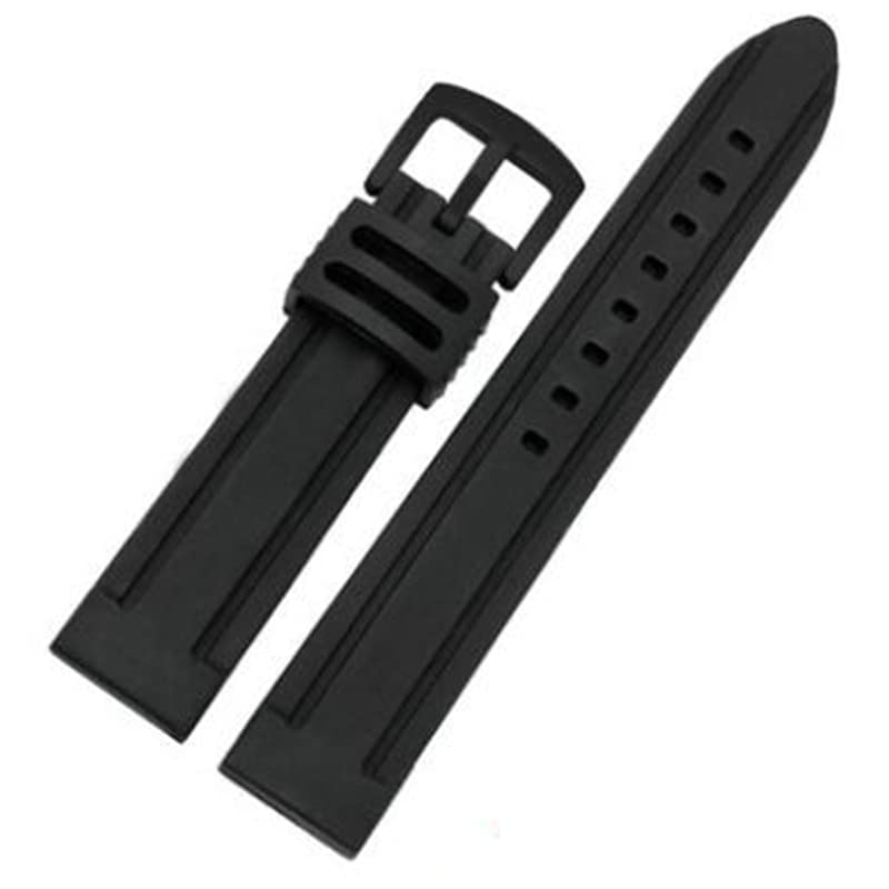 Bracelet de natation 20 mm avec boucle noir argenté robuste