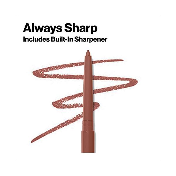 Revlon ColorStay Lip Liner, Lip Makeup Stocking Stuffers for Women, With Built-In Sharpener, Longwear Rich Lip Colors, 630 Nude, 0.01 oz