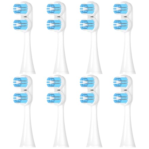 8 Pack Compatible with Spinbrush Pro Clean Toothbrush Replacement Brush Heads for Spinbrush Pro Clean Toothbrush Medium Bristles (Soft Bristles Medium)