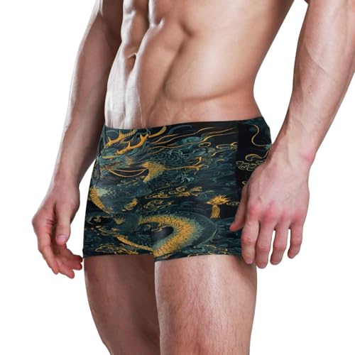 Chinese Dragon Mens Swim Trunks Swimwear Bathing Suit Swim Brief Square Leg Board Short S-3XL 202c08734