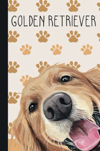 Golden Dog Lover Golden Retriever Composition Notebook: Wide Ruled Cute Golden Retriever Puppy | Primary Journal for Boys & Girls Teens, Kids Students for Home, School or College