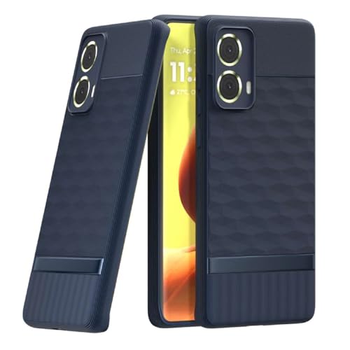 Image of Shockproof Case for Motorola Moto G85 5G | Full Camera Protection | TPU Flexible Back Cover for Motorola Moto G85 5G (Steel Blue)