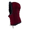 LIOOBO Unisex winter outdoor cap Praktische fietsen ski capuchon hoed draagbare gebreide verdikte mutsen voor vrouwen mannen (rood) sport in de vrije natuur