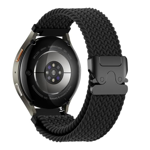 TOPsic Nylon Correa para Samsung Galaxy Watch 7, 20mm Elástica Deportiva Pulseras Repuesto Correa para Galaxy Watch 7/6/5/4/Galaxy Watch 6 Classic/Galaxy Watch 5 Pro/Galaxy Watch 4 Classic
